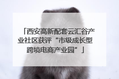 西安高新配套云汇谷产业社区获评“市级成长型跨境电商产业园”