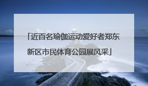 近百名瑜伽运动爱好者郑东新区市民体育公园展风采