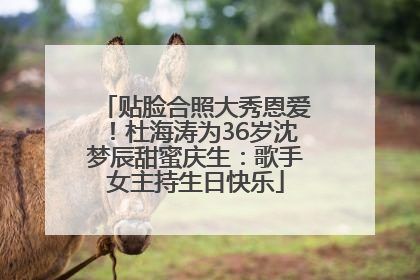 贴脸合照大秀恩爱！杜海涛为36岁沈梦辰甜蜜庆生：歌手女主持生日快乐