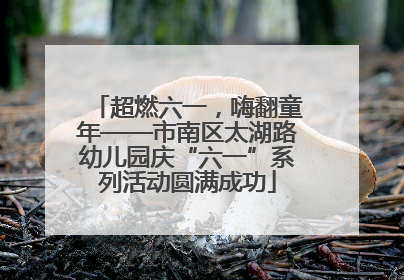 超燃六一，嗨翻童年——市南区太湖路幼儿园庆“六一”系列活动圆满成功
