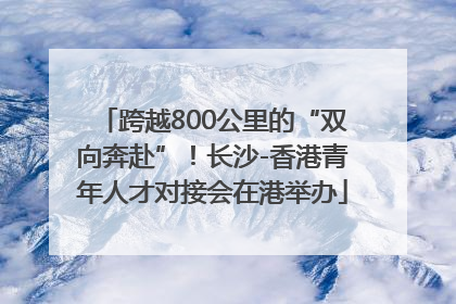 跨越800公里的“双向奔赴”！长沙-香港青年人才对接会在港举办