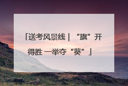 送考风景线｜“旗”开得胜 一举夺“葵”