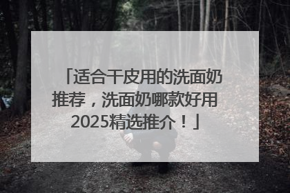 适合干皮用的洗面奶推荐，洗面奶哪款好用2025精选推介！