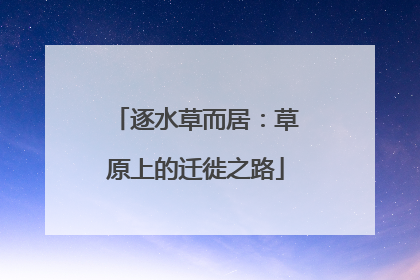 逐水草而居：草原上的迁徙之路