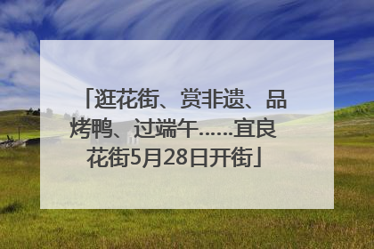 逛花街、赏非遗、品烤鸭、过端午……宜良花街5月28日开街