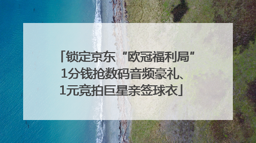 锁定京东“欧冠福利局” 1分钱抢数码音频豪礼、1元竞拍巨星亲签球衣