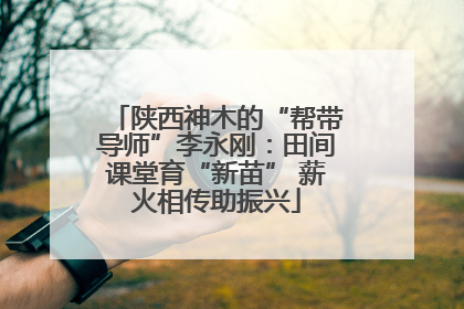 陕西神木的“帮带导师”李永刚：田间课堂育“新苗” 薪火相传助振兴