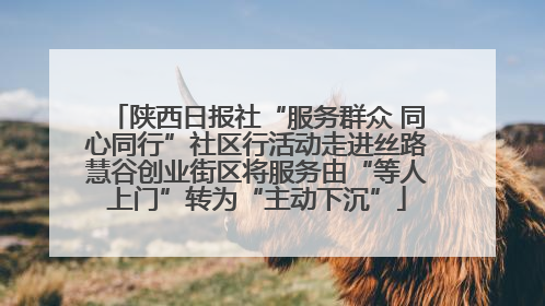 陕西日报社“服务群众 同心同行”社区行活动走进丝路慧谷创业街区将服务由“等人上门”转为“主动下沉”