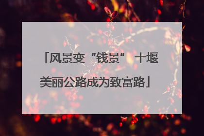 风景变“钱景” 十堰美丽公路成为致富路