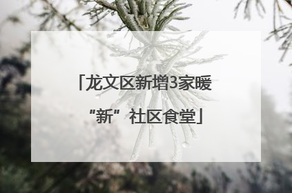 龙文区新增3家暖“新”社区食堂
