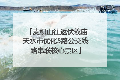 麦积山往返伏羲庙 天水市优化5路公交线路串联核心景区