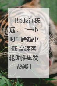 黑龙江抚远：“一小时”跨越中俄 高速客轮助推旅发热潮