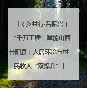 （乡村行·看振兴）“千万工程”赋能山西昔阳县：人居环境与村民收入“双提升”
