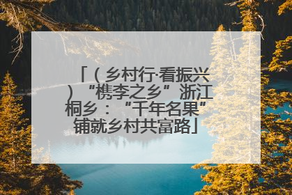 （乡村行·看振兴）“槜李之乡”浙江桐乡：“千年名果”铺就乡村共富路