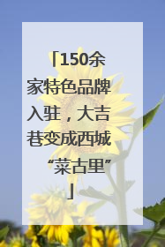 150余家特色品牌入驻，大吉巷变成西城“菜古里”