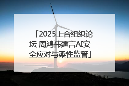 2025上合组织论坛 周鸿祎建言AI安全应对与柔性监管