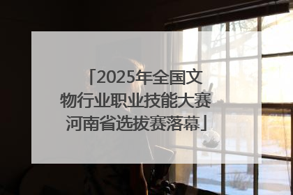 2025年全国文物行业职业技能大赛河南省选拔赛落幕