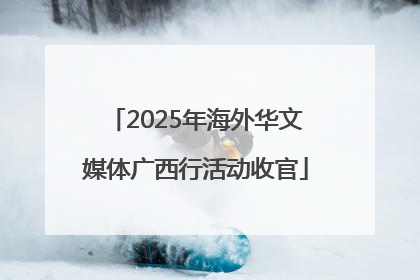 2025年海外华文媒体广西行活动收官