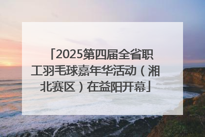 2025第四届全省职工羽毛球嘉年华活动（湘北赛区）在益阳开幕