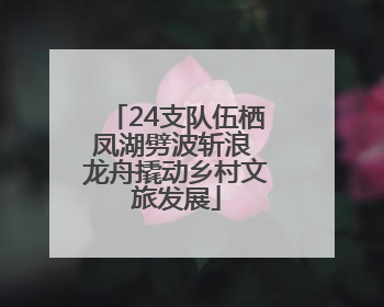 24支队伍栖凤湖劈波斩浪 龙舟撬动乡村文旅发展