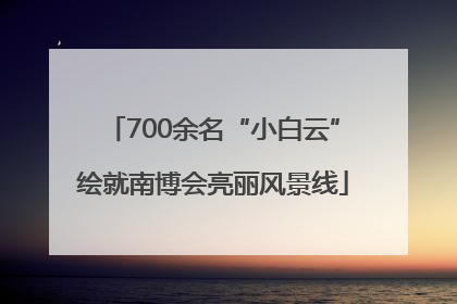 700余名“小白云”绘就南博会亮丽风景线